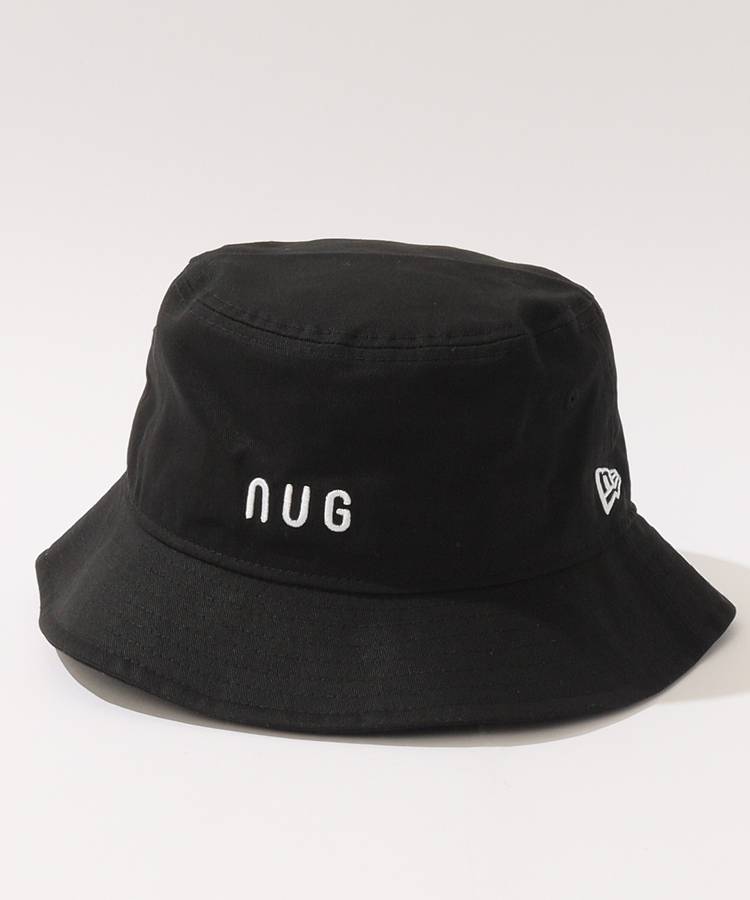 NU 【NEWERA】ロゴ刺繍コットンバケットハット