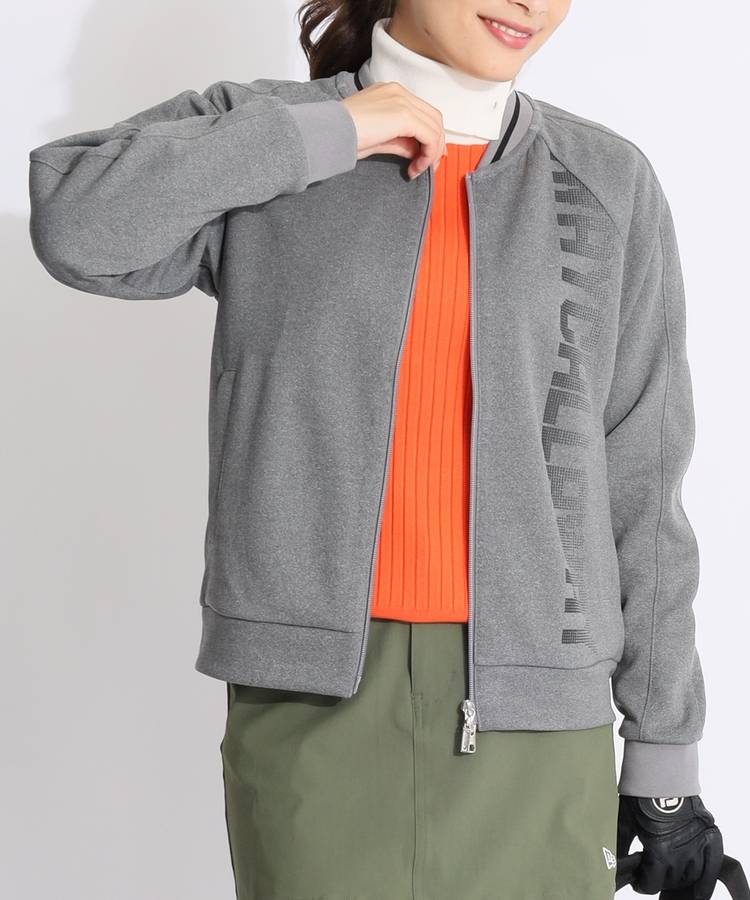 CA ドットプリントフルジップポンチジャケット