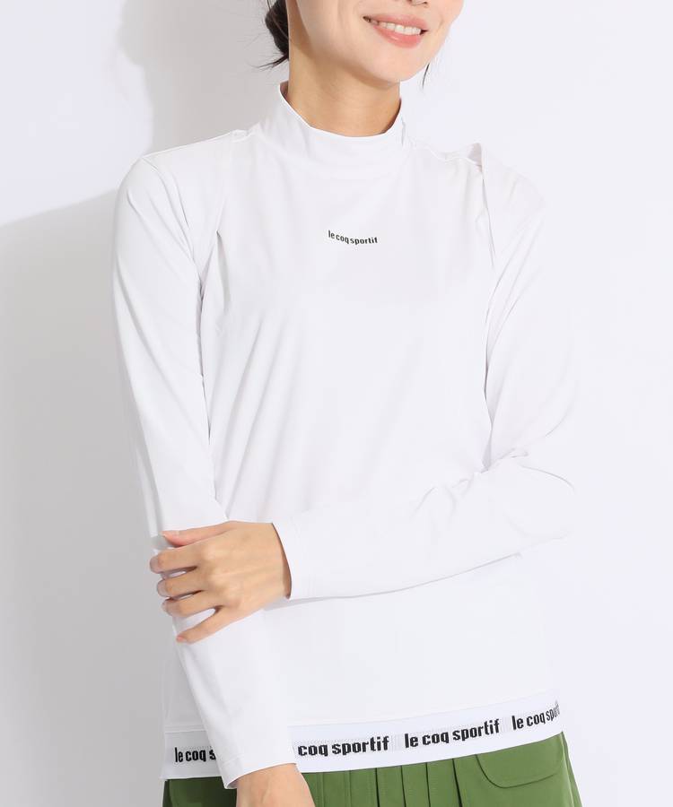 お歳暮ならオンライン 速乾 PXG 辛抱強く ノースリーブ モックネックTシャツ レディースウェア