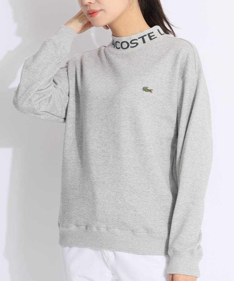 BE 【LACOSTE】ネックロゴスウェットプルオーバー