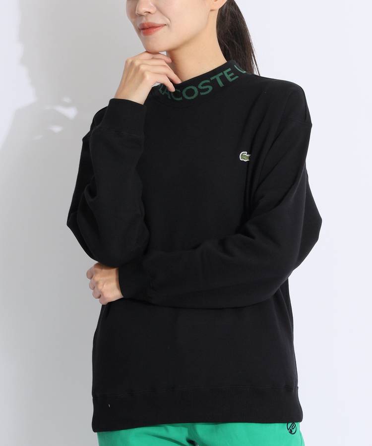 BE 【LACOSTE】ネックロゴスウェットプルオーバー