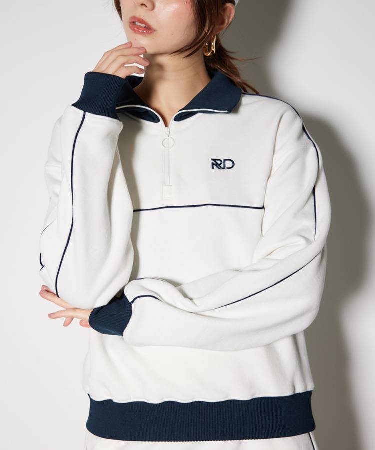 リエンダゴルフの長袖プルオーバーを使ったスタイリング