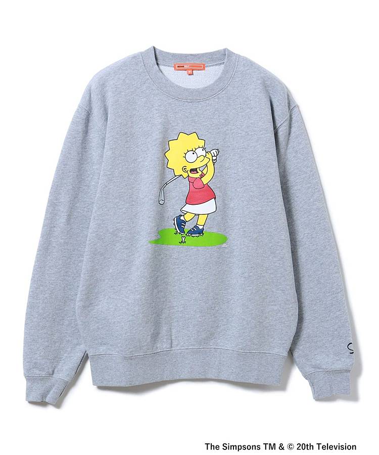 BE ORANGELABEL/TheSimpsonsクルーネックスウェットシャツ