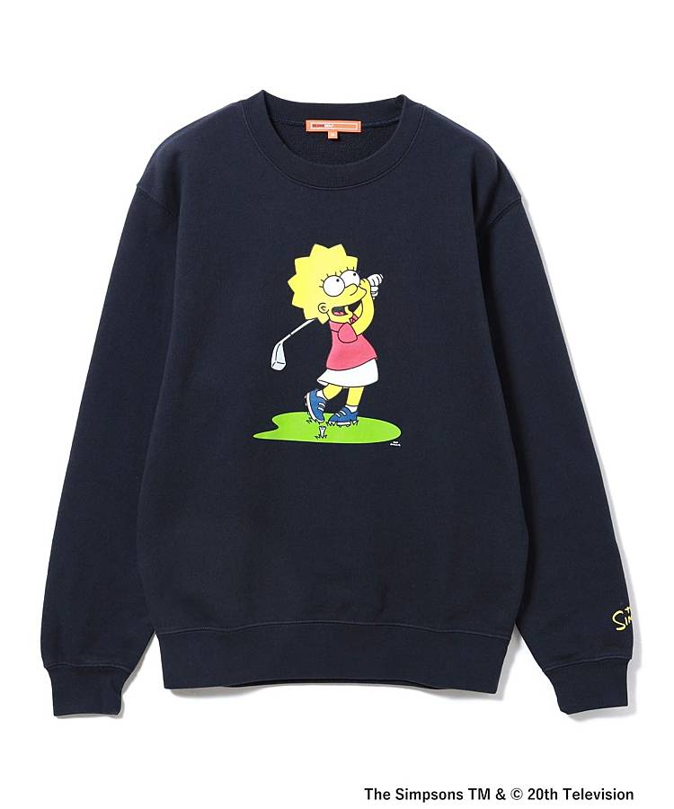 BE ORANGELABEL/TheSimpsonsクルーネックスウェットシャツ