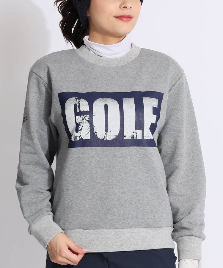 BE グラフィックGOLFプリントスウェットプルオーバー