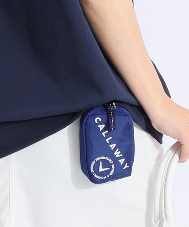 CG バイアスロゴ刺繍フック付きボールポーチ
