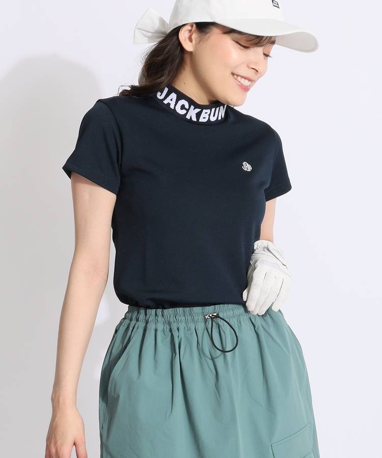 JB ダブルフェイスカノコ半袖モックネックカットソー