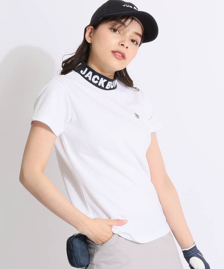 JB ダブルフェイスカノコ半袖モックネックカットソー