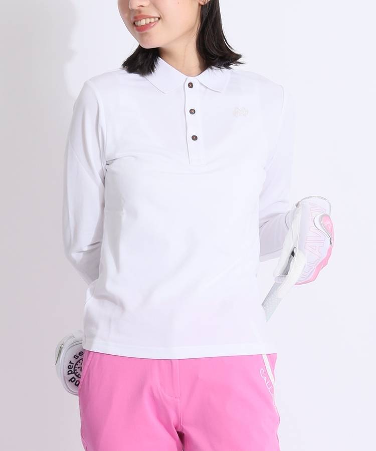 BE MiyuIkeda×BEAMSGOLF/プライムフレックス（R）長袖ポロシャツ