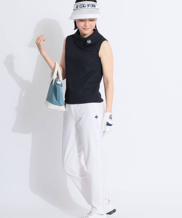 LQ 【LCSWaistFit】シンプル9分丈テーパードパンツ