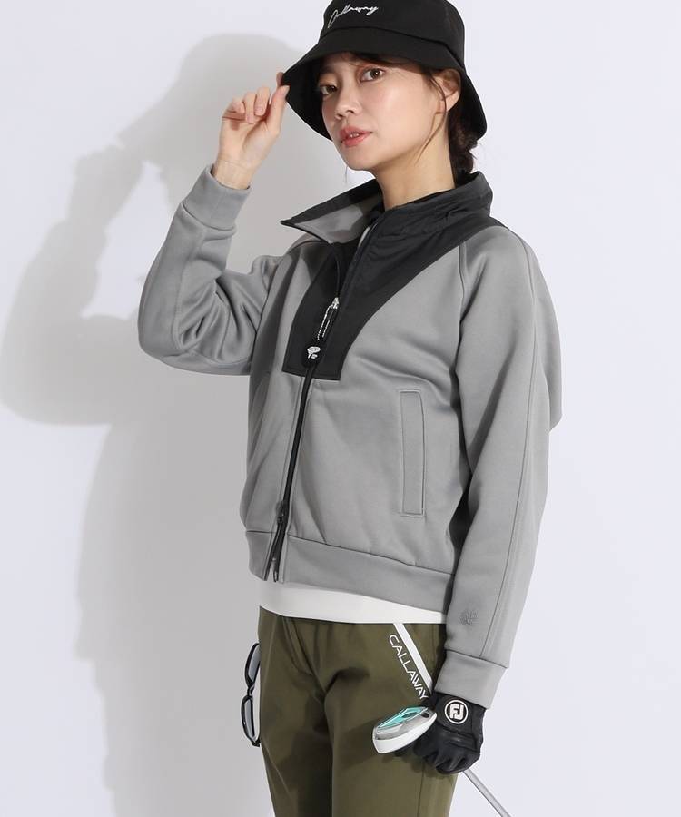 BE MiyuIkeda×BEAMSGOLF/異素材ドッキングブルゾン
