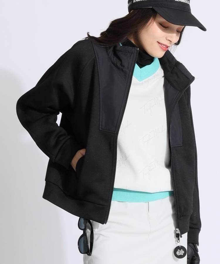 BE MiyuIkeda×BEAMSGOLF/異素材ドッキングブルゾン