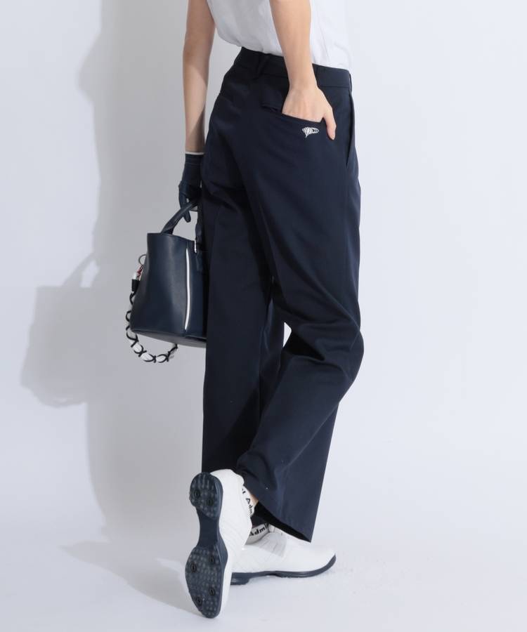 BE 【ストレッチ】センタープレスチノストレートパンツ