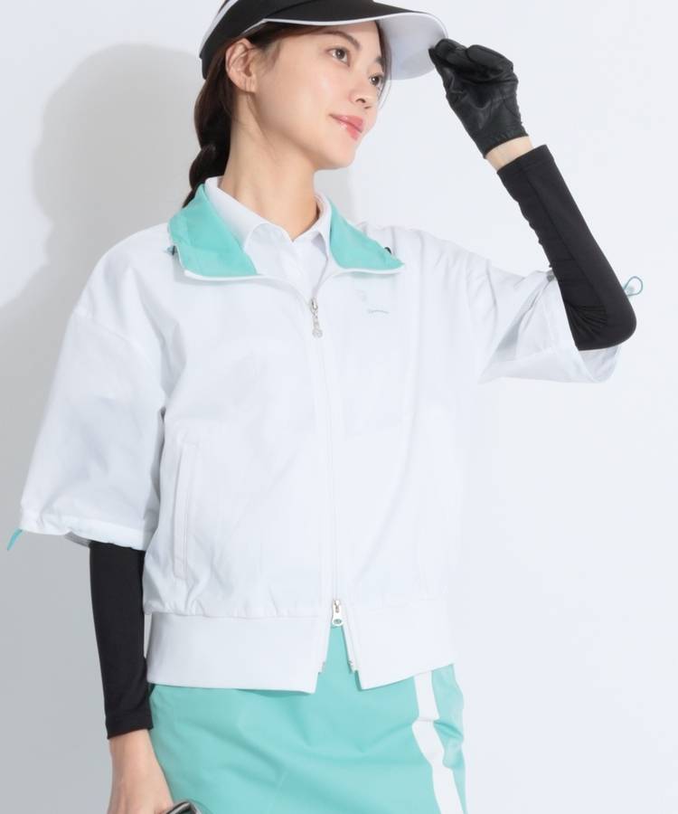 TG 【撥水ストレッチ】リラクシースタンドネックジャケット