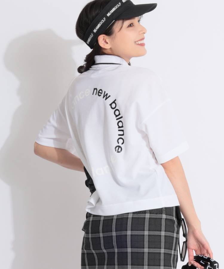 NB 【吸水速乾UV】バックサークルロゴ半袖カノコポロシャツ