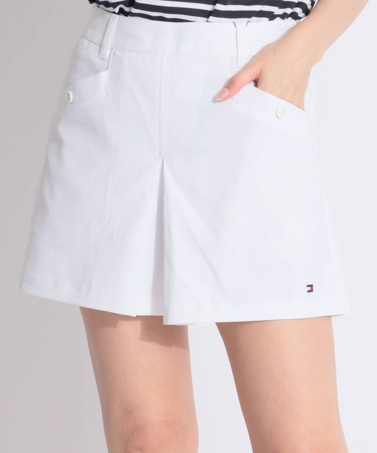 TH 【ストレッチ】選べるデザインボックスプリーツキュロットパンツ