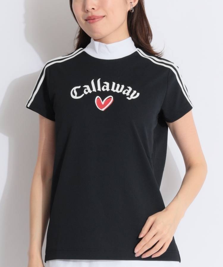 CA 【LOVECALLAWAY】ショルダーライン半袖モックネックカットソー