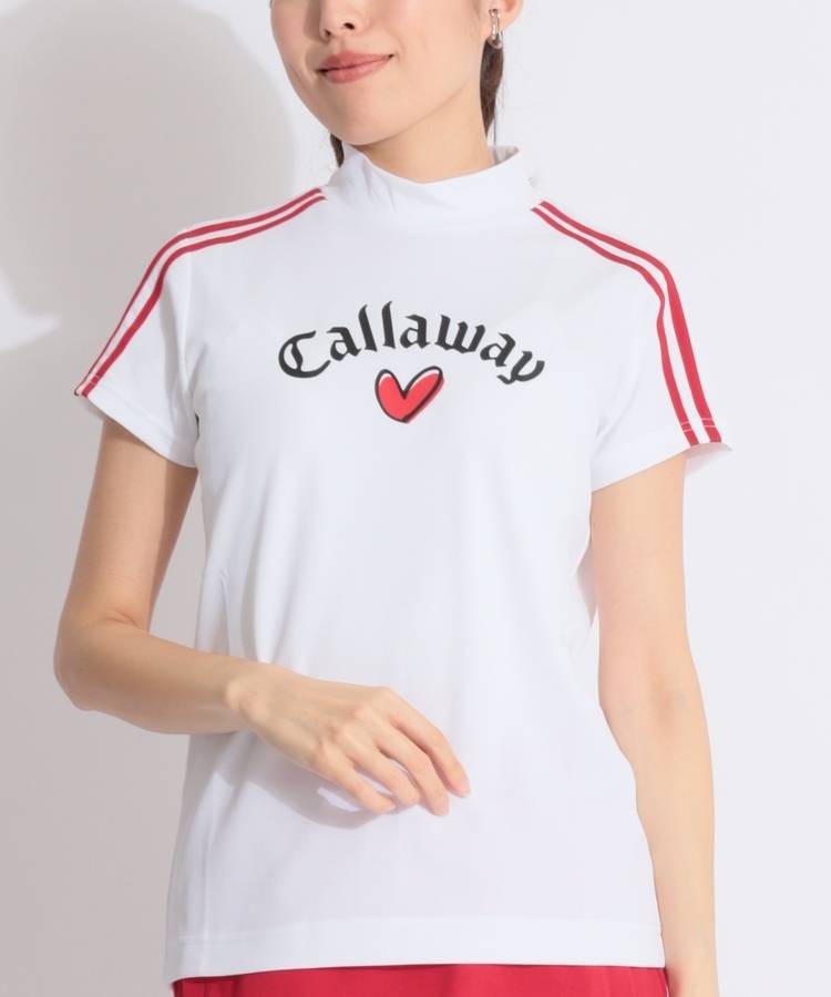 CA 【LOVECALLAWAY】ショルダーライン半袖モックネックカットソー