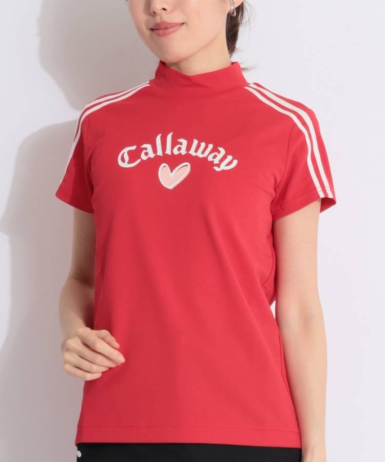 CA 【LOVECALLAWAY】ショルダーライン半袖モックネックカットソー