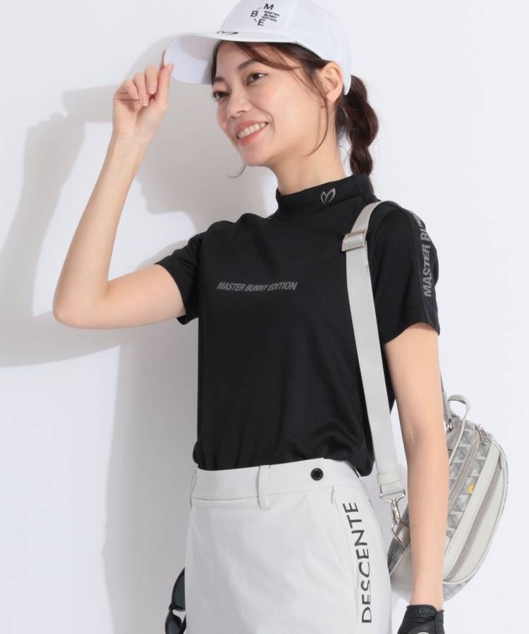 MB スリーブロゴモックネック半袖カットソー