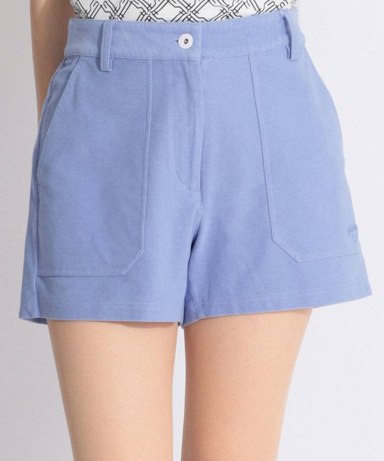 CA 【8WAYストレッチ接触冷感】カラバリ豊富バックウエストロゴショートパンツ