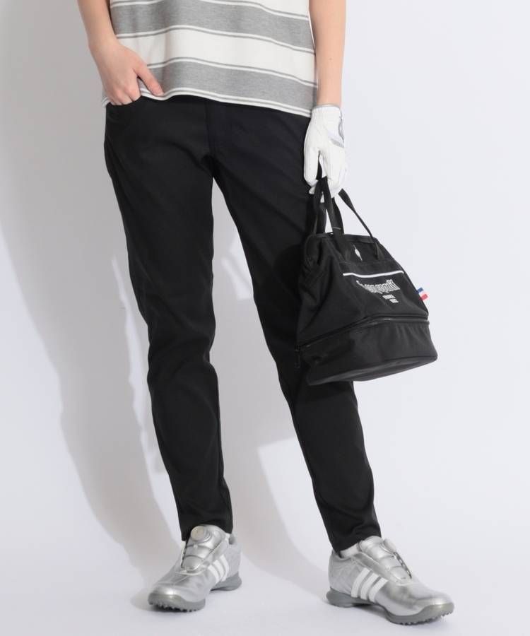 FG 【撥水ストレッチ】バックウエストロゴシンプルスリムパンツ