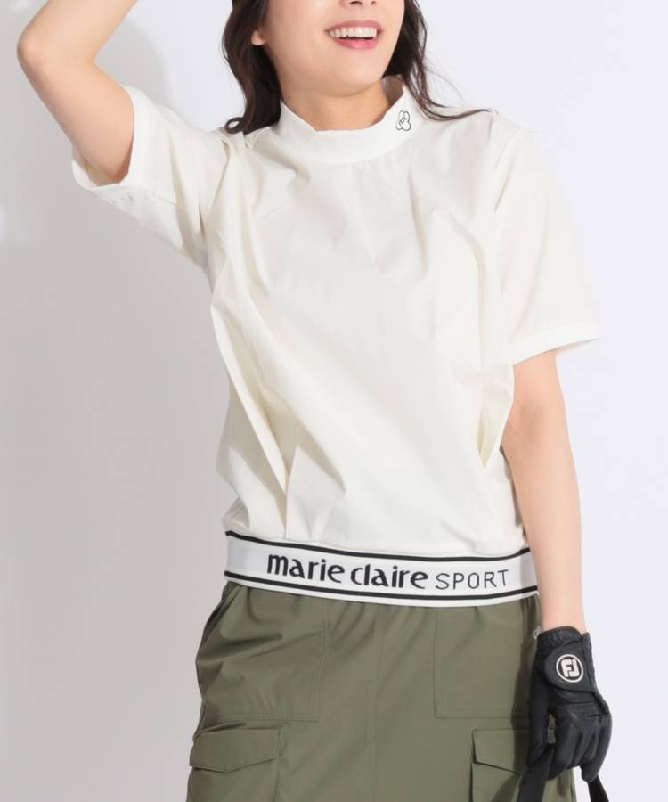 MC 【8WAYストレッチ撥水】裾ロゴ半袖プルオーバー