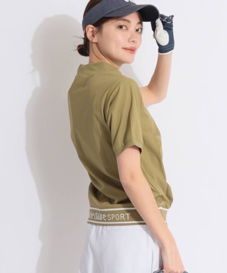 MC 【8WAYストレッチ撥水】裾ロゴ半袖プルオーバー