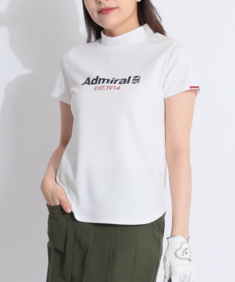 AM 【カラタッチ】ハニカムメッシュ半袖ロゴプリントカットソー