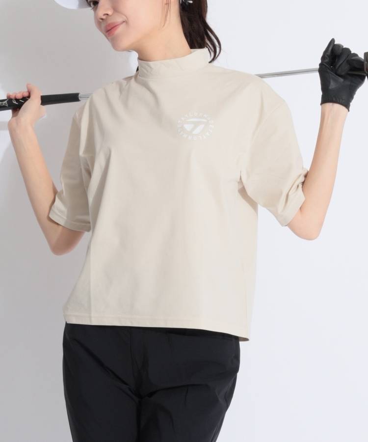 TG 【ノベルティ対象品】【ストレッチUV】サークルロゴモックネック半袖カットソー