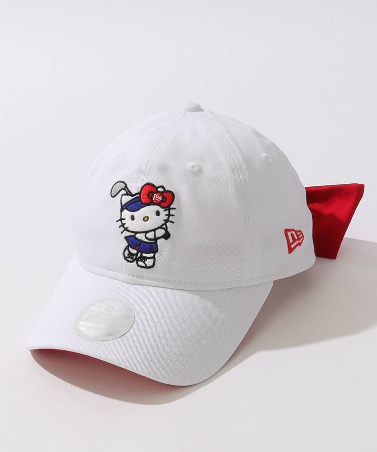 NE 【HelloKitty】バックリボンスイングキティちゃんツイルキャップ(ホワイト)