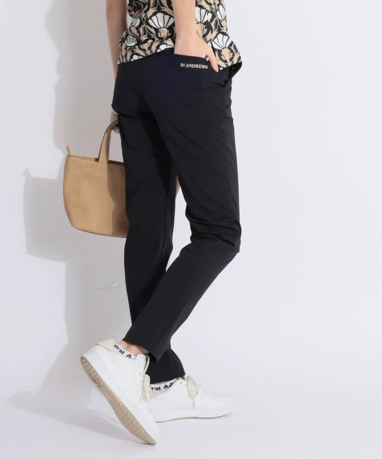 SA 【CP対象品】【冷感ストレッチ】ウエストラインナイロンロングパンツ