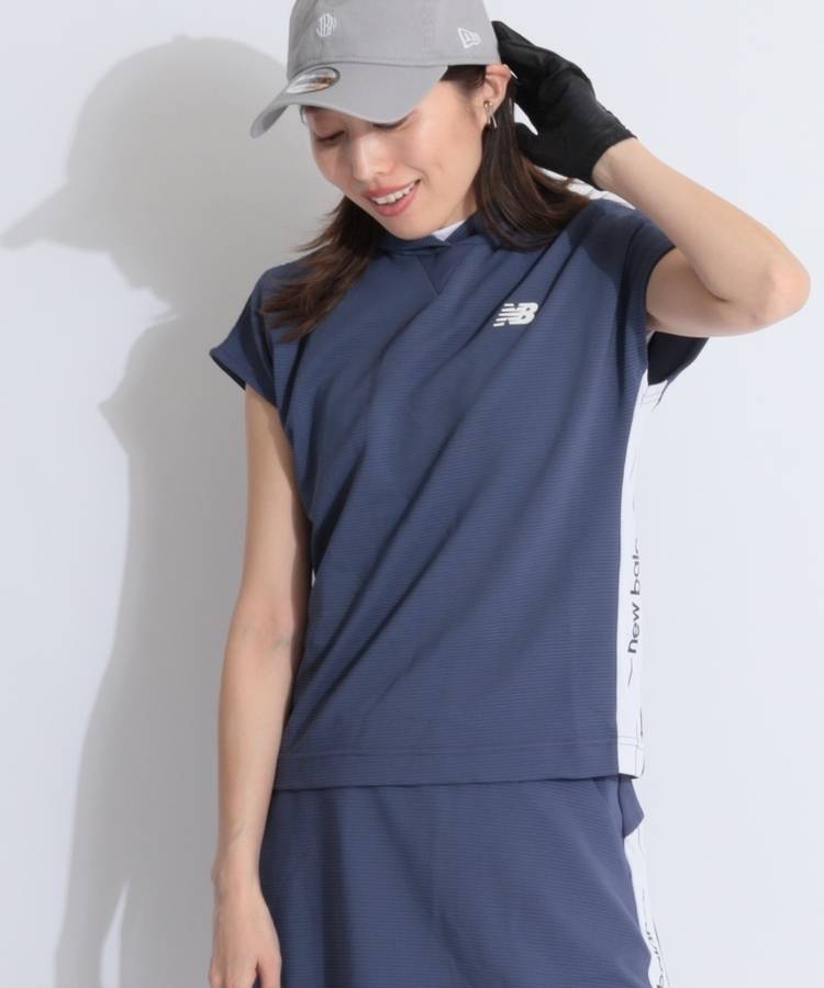 NB 【接触冷感】サイド切替フレンチスリーブフーディー