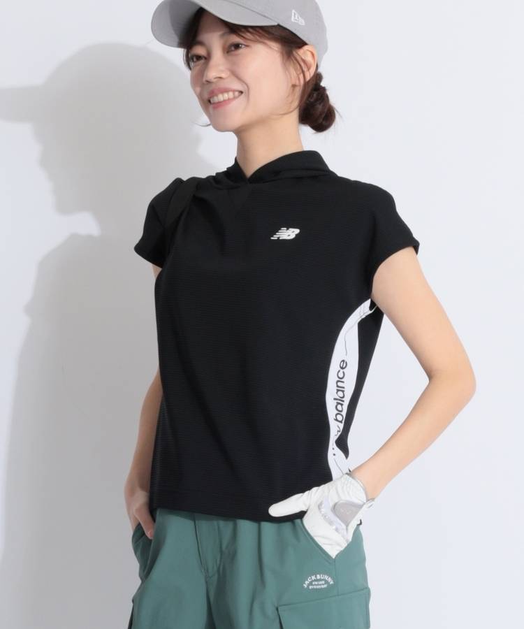 NB 【接触冷感】サイド切替フレンチスリーブフーディー