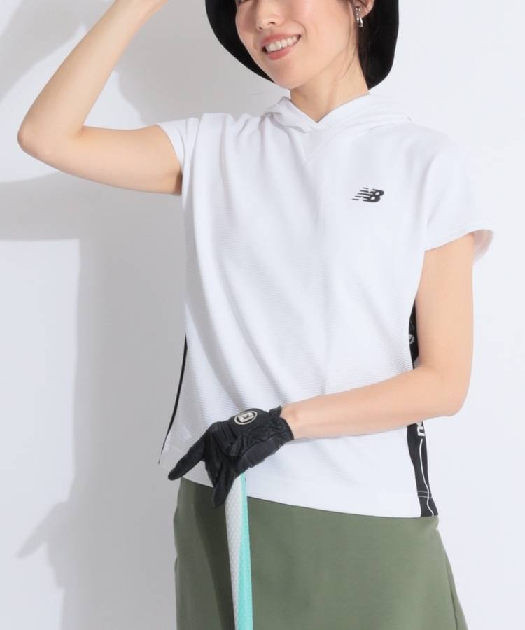 NB 【接触冷感】サイド切替フレンチスリーブフーディー