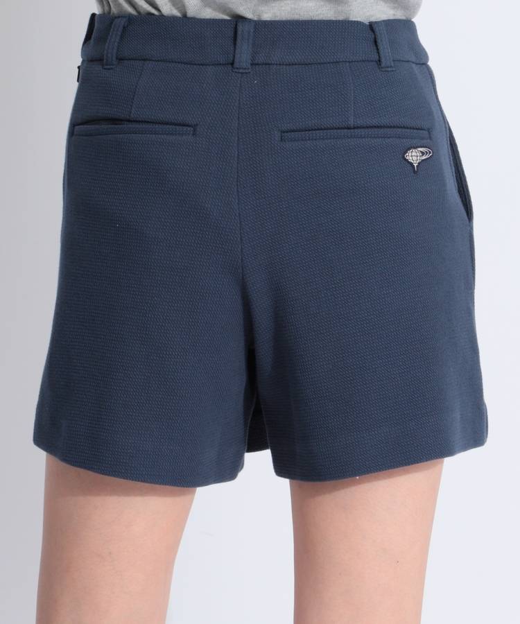 BE 【ストレッチ】バックロゴラップキュロット