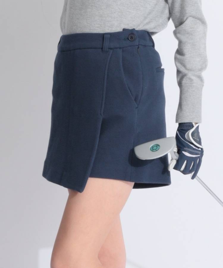 BE 【ストレッチ】バックロゴラップキュロット