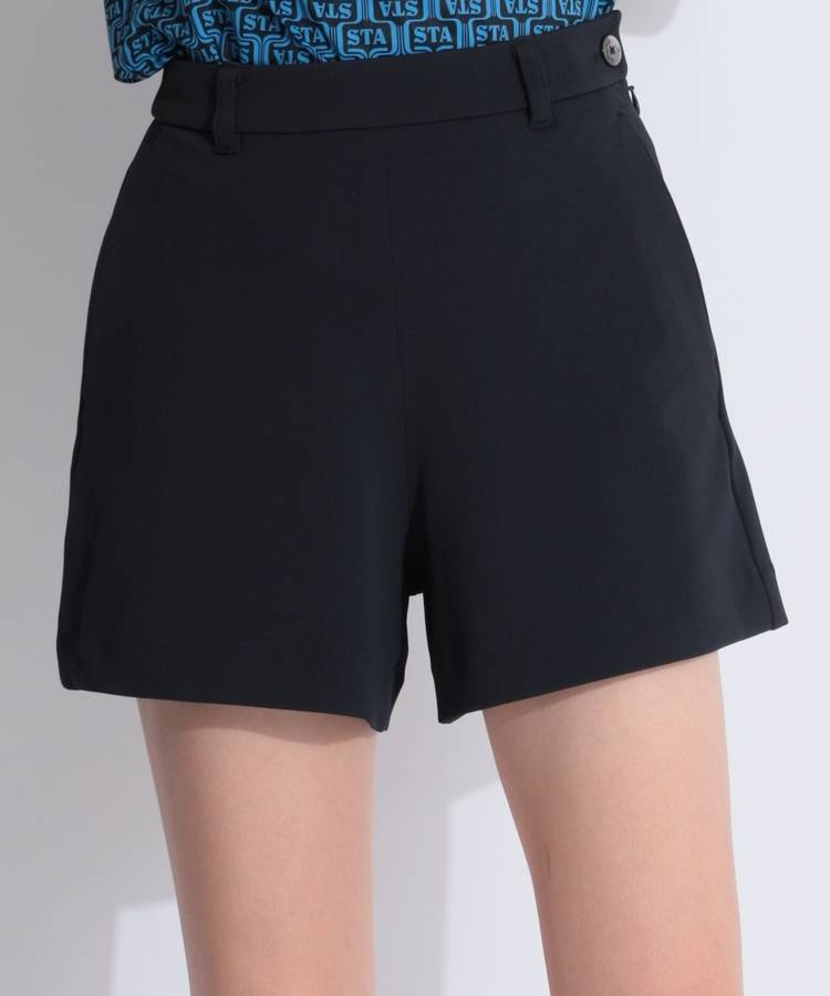 BE 【ストレッチ】マリンボタンフレアショートパンツ