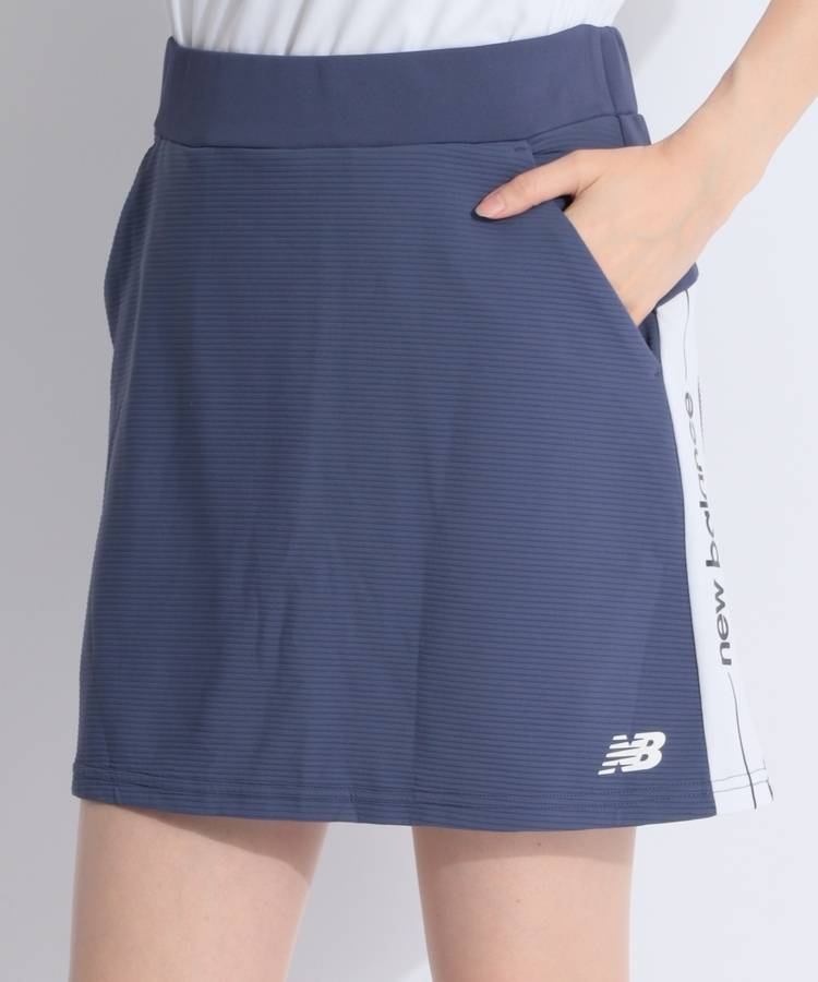 NB 【接触冷感】異素材切り替え一体型ペチパンツ付きスカート