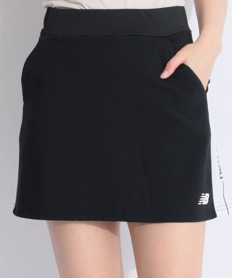 NB 【接触冷感】異素材切り替え一体型ペチパンツ付きスカート