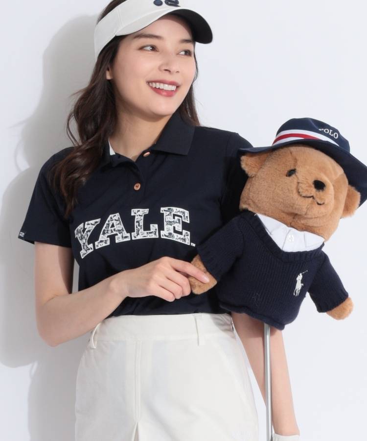 RO 【YALE_University】YALEロゴプリント半袖ポロシャツ