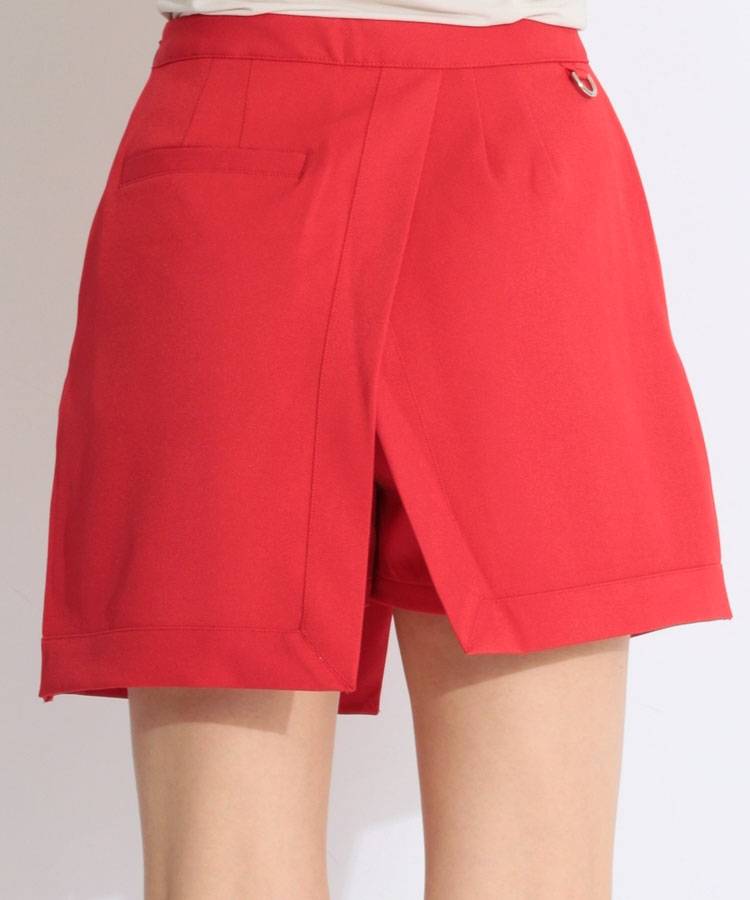 VH ラップスカート風レイヤードツイルショートパンツ