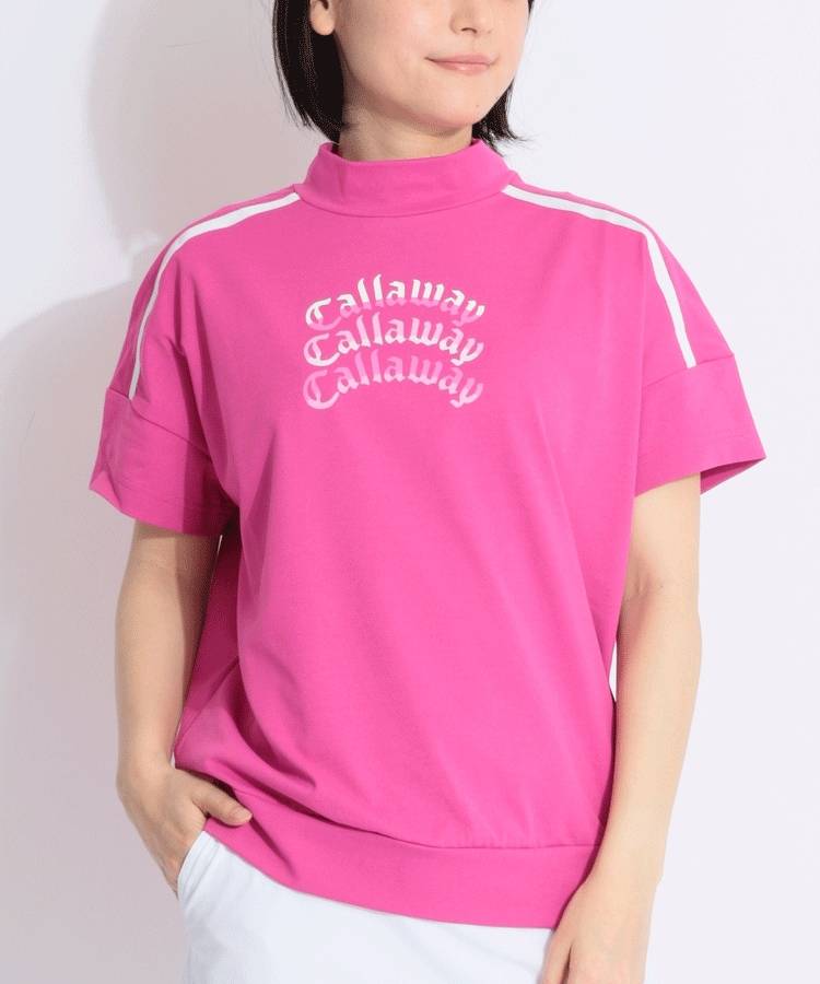 CA 【冷感UV】スリーブラインモックネック半袖カットソー