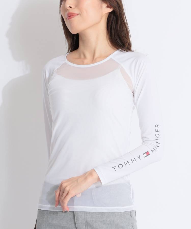 TH 【速乾UV】メッシュ切替ラグランUネックインナー