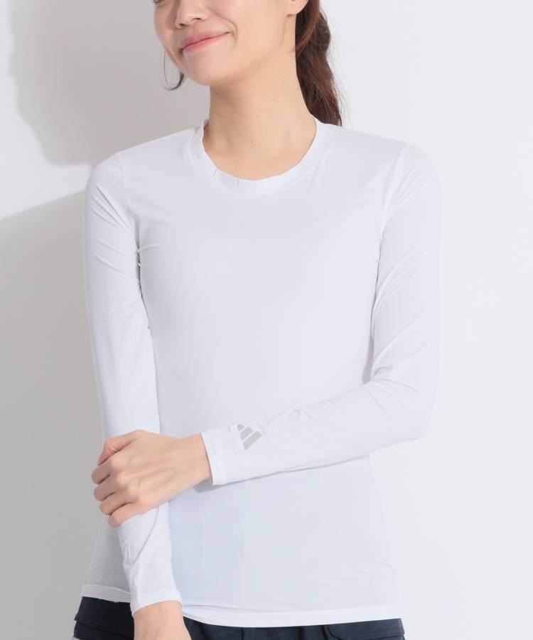 AG 【UPF50】バックメッシュUネック長袖インナー