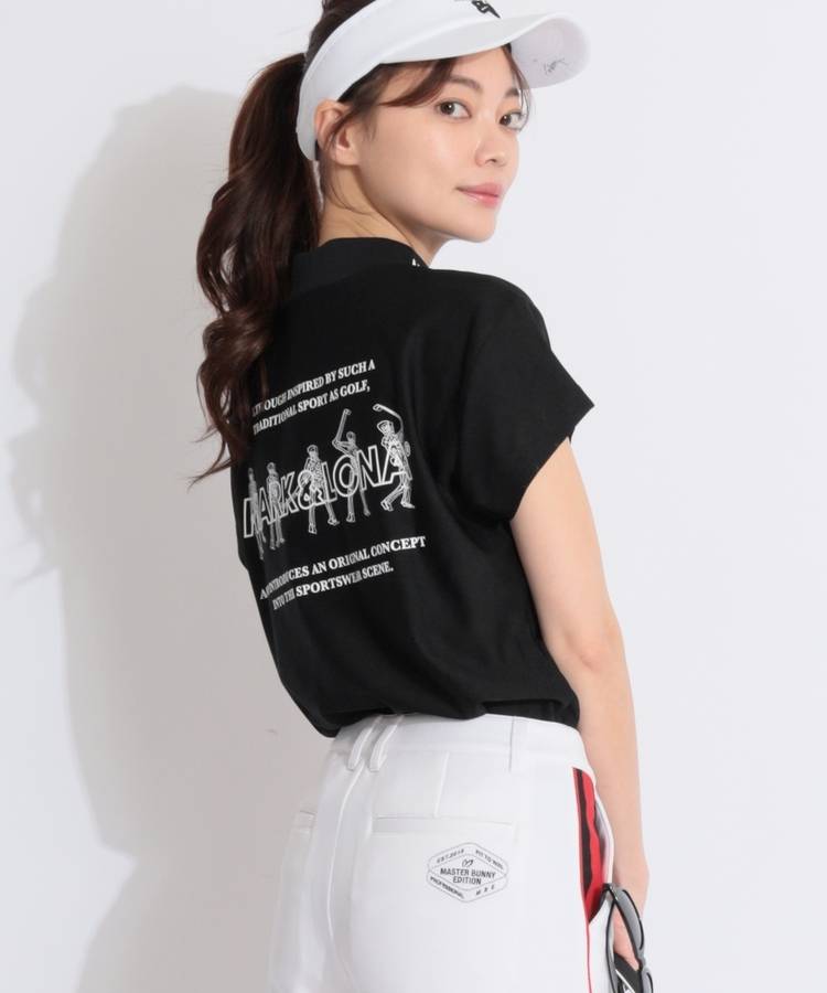ML メッシュジャガードレオパード半袖リブネックカットソー
