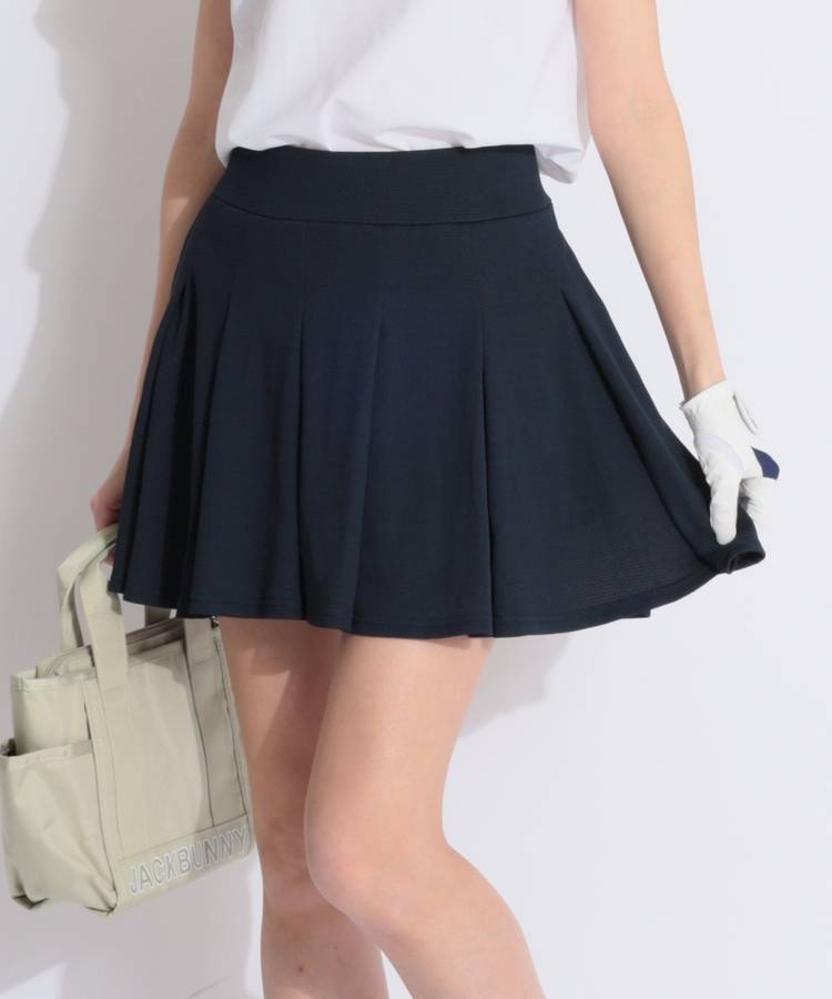 JB 【接触冷感】一体型ぺチパンツ付フレアプリーツスカート