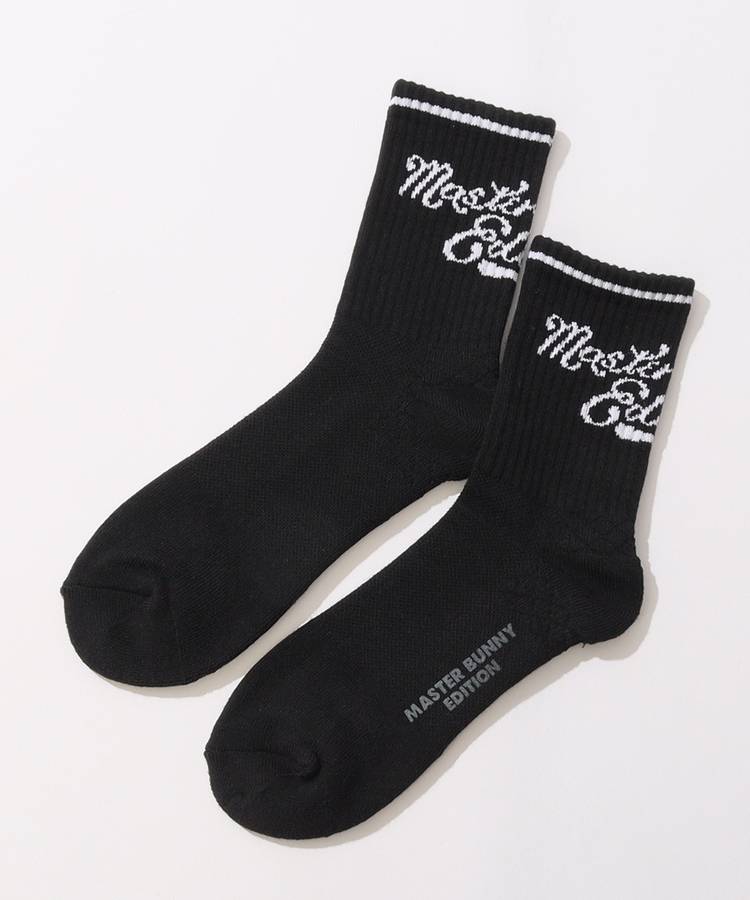 MB 【抗菌防臭】バックロゴショートリブソックス