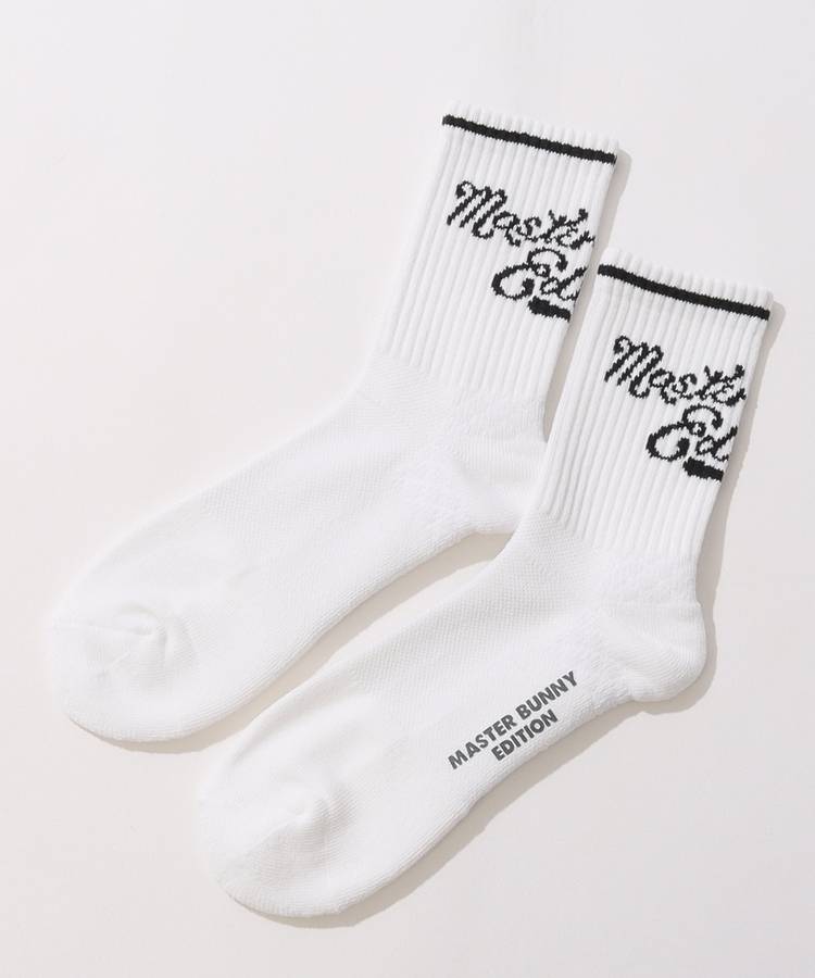 MB 【抗菌防臭】バックロゴショートリブソックス