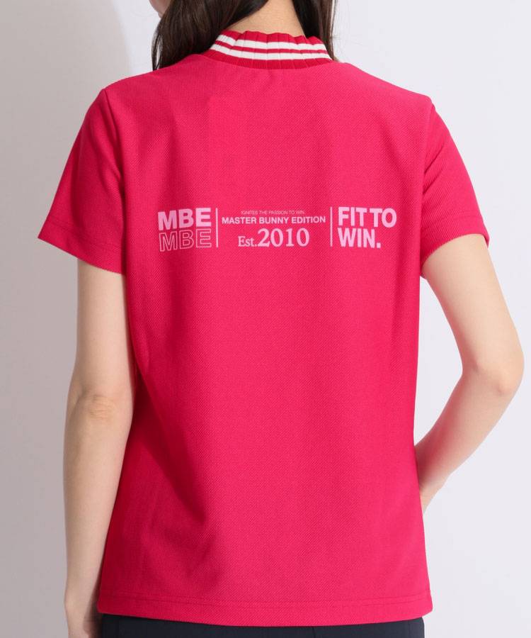 MB カルゼジャガードリブネック半袖カットソー